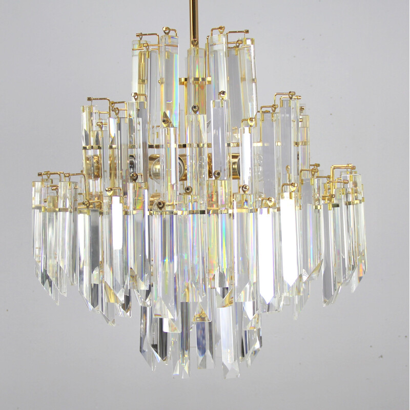 Vintage Murano glass chandelier by Venini, 1970