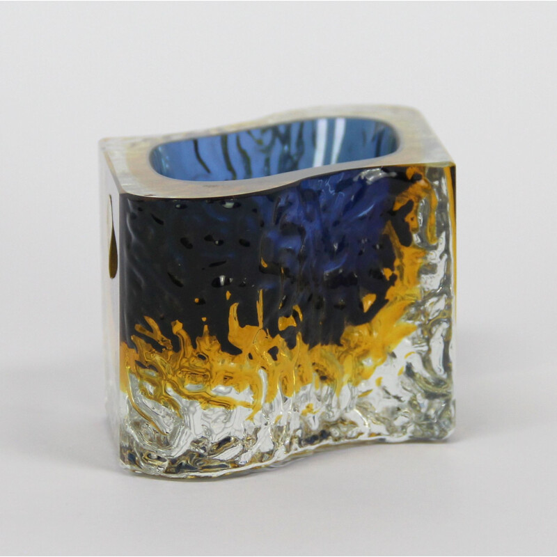 Vintage ashtray in murano glass by Mandruzzato, 1970 .