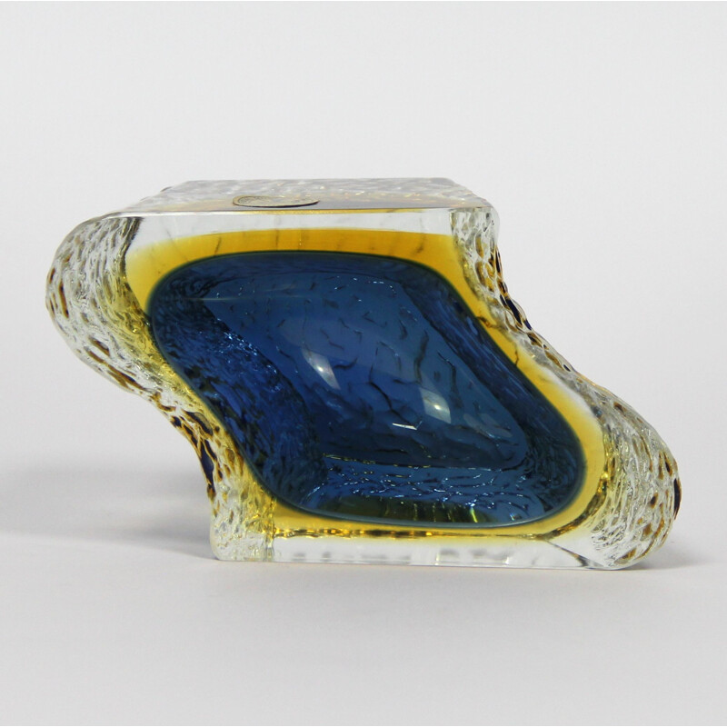 Vintage ashtray in murano glass by Mandruzzato, 1970 .