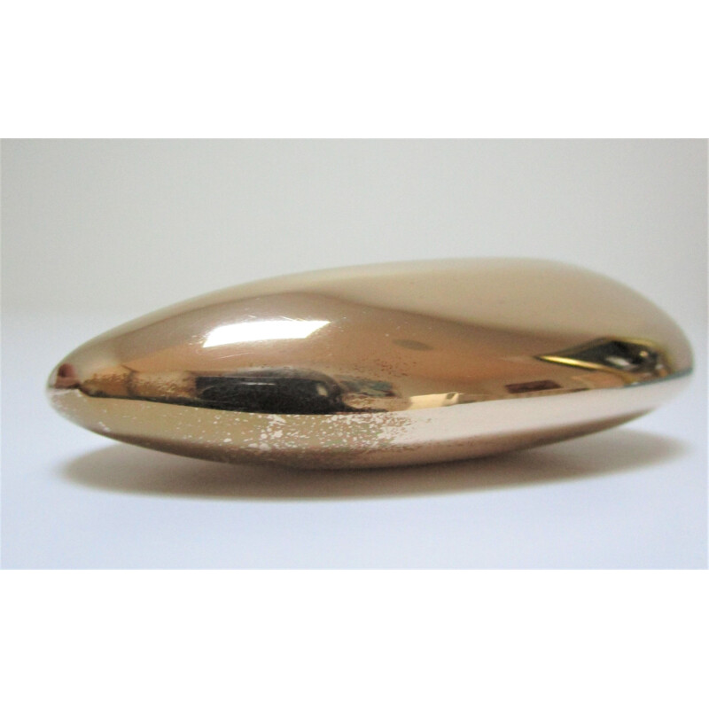 Vintage bronze pebble by Monique Gerber, 1970