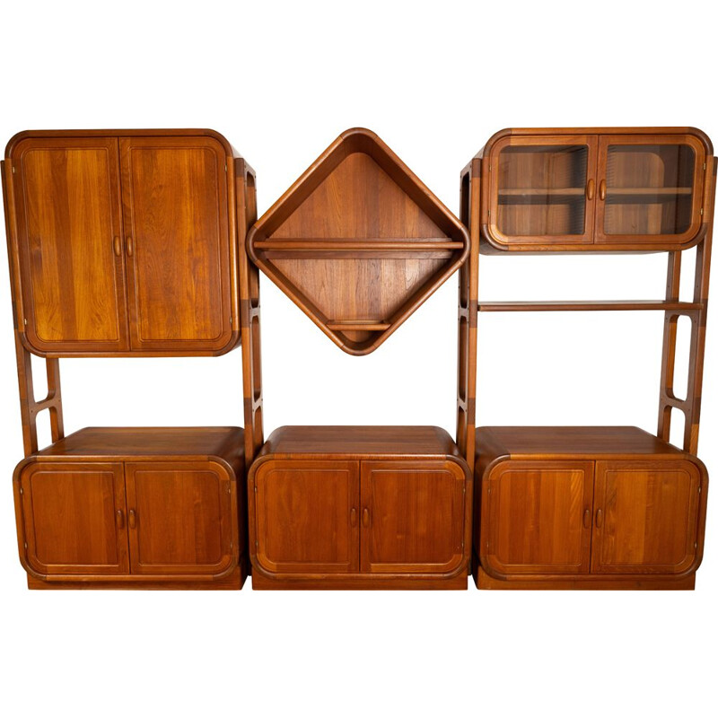 Étagère vintage en bois à trois pièces par Dyrlund