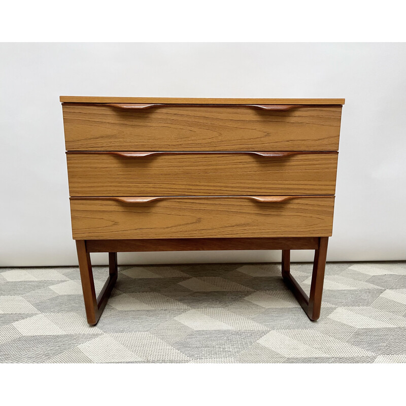 Vintage chest of drawers with 3 drawers by Europa, 1970s