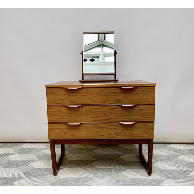 Vintage chest of drawers with 3 drawers by Europa, 1970s