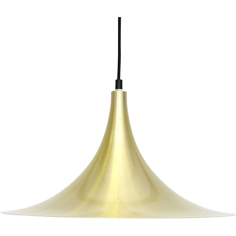 Vintage pendant lamp in brass, Denmark 1970s