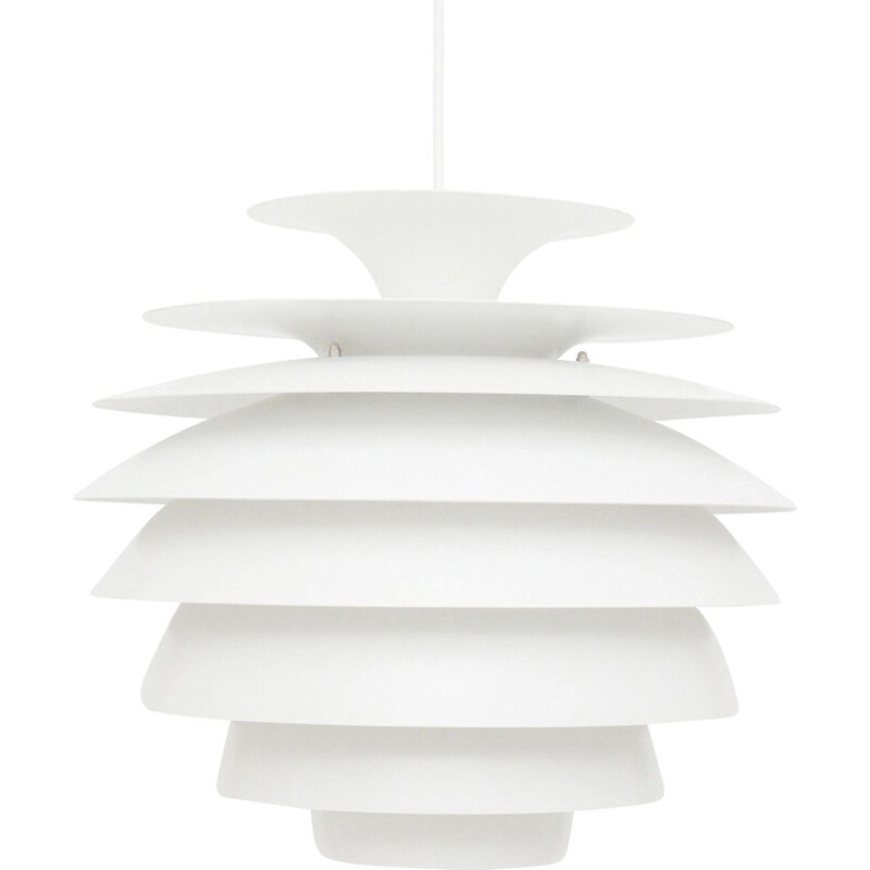 Vintage Barcelona pendant lamp by B. Karlby for Lyfa, Denmark 1970s