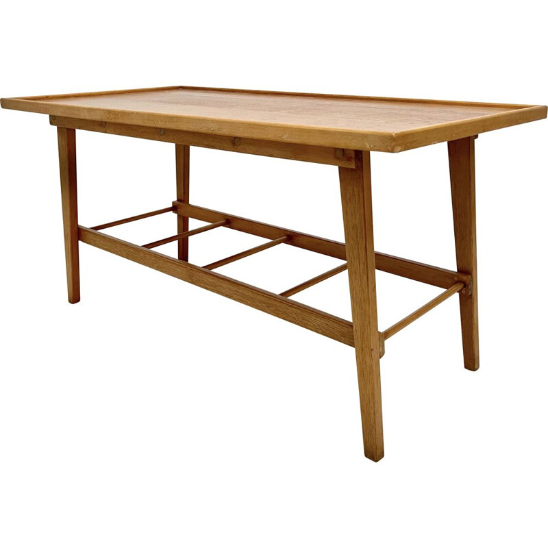 Vintage coffee table with shelf, 1960-1970