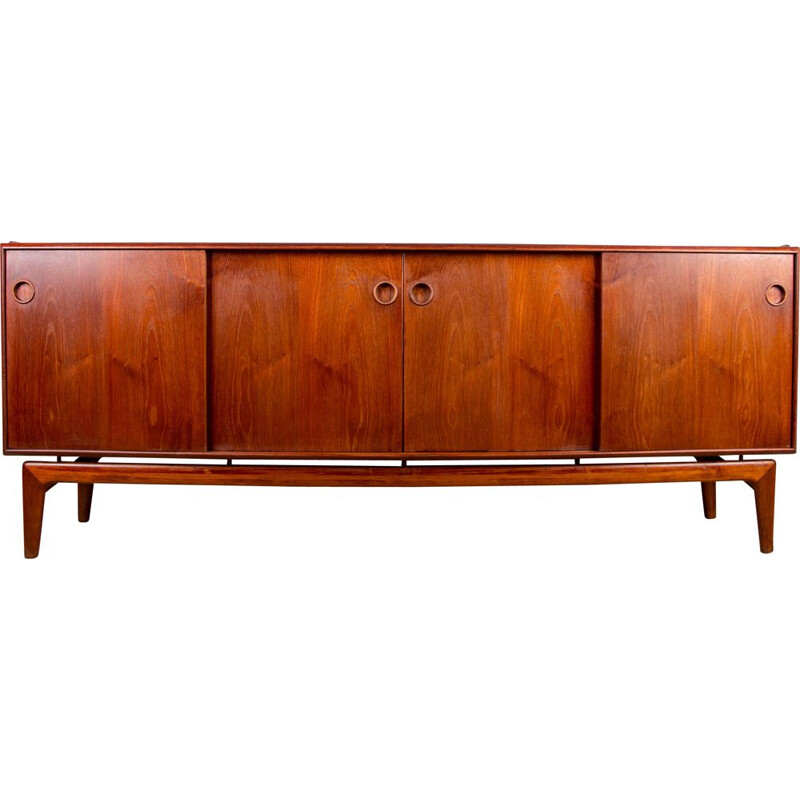 Vintage Danish teak sideboard by Arne Hovmand-Olsen for Mogens Kold, 1960