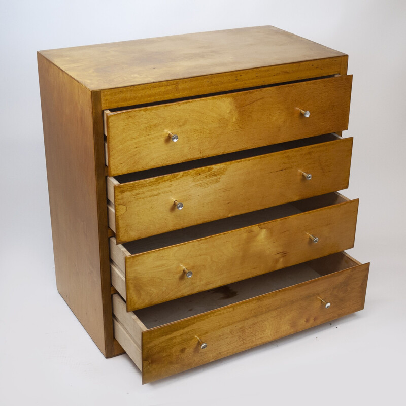 Vintage Ply chest of drawers by B Linden, 1960s