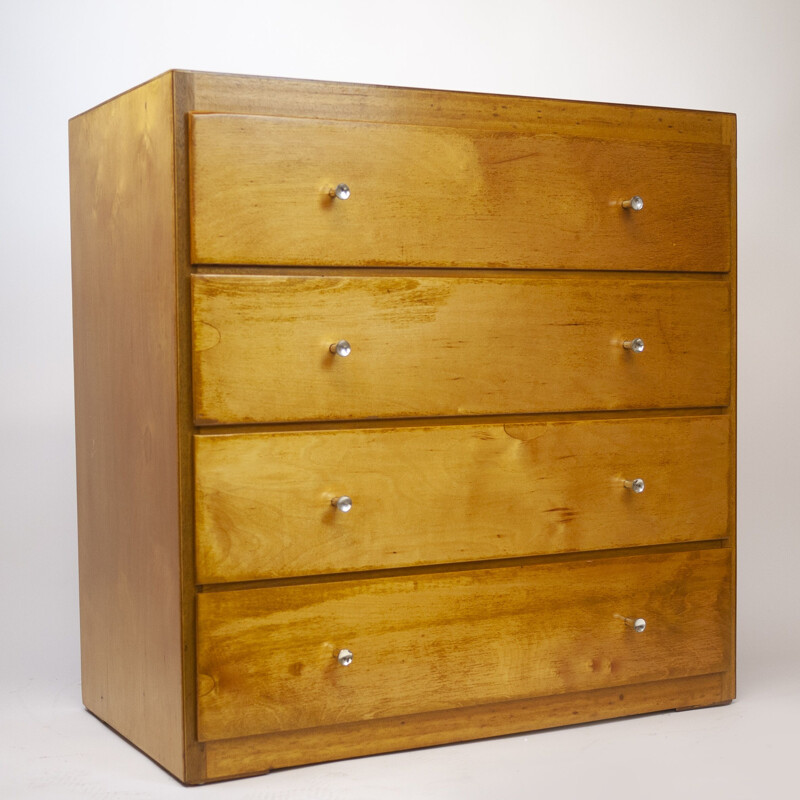 Vintage Ply chest of drawers by B Linden, 1960s