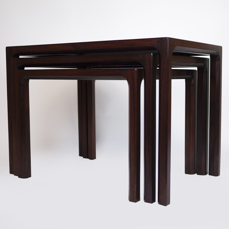 Tables gigognes vintage en palissandre par Kai Kristiansen, 1960