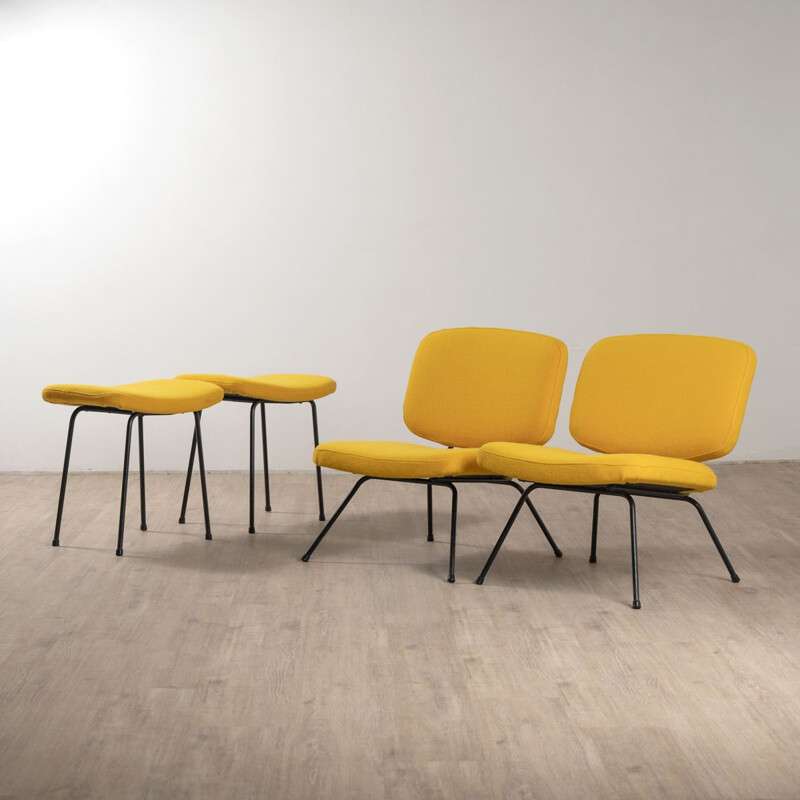 Pair of vintage stools by Pierre Paulin for thonet, 1956