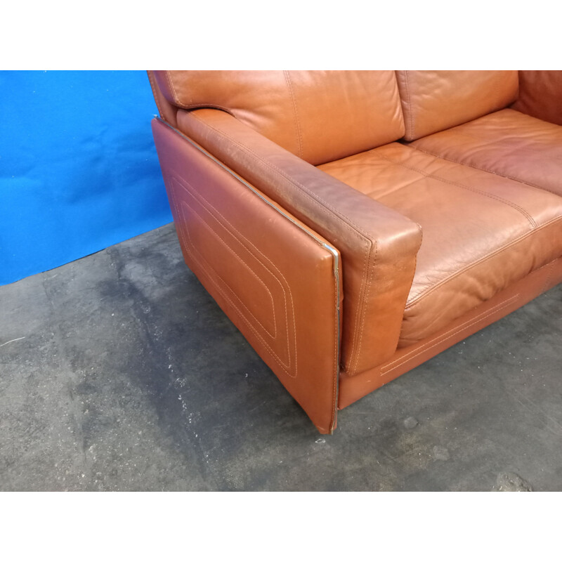 Vintage-Ledersofa von Baxter Miami