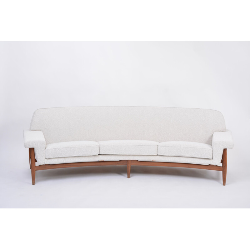 White mid century sofa by Johannes Andersen for Trensum, 1958