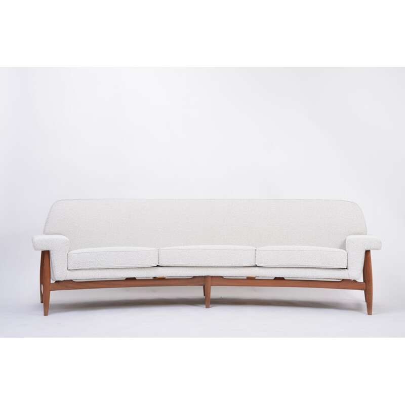 White mid century sofa by Johannes Andersen for Trensum, 1958