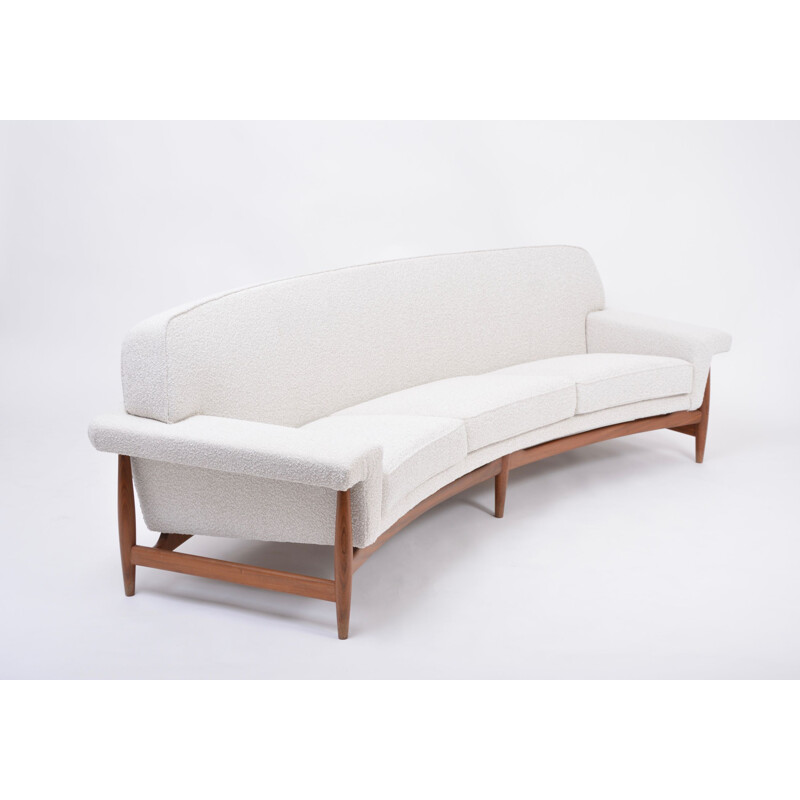 White mid century sofa by Johannes Andersen for Trensum, 1958