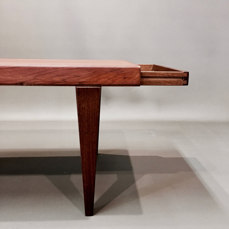 Scandinavian vintage teak coffee table by Johannes Andersen, 1950