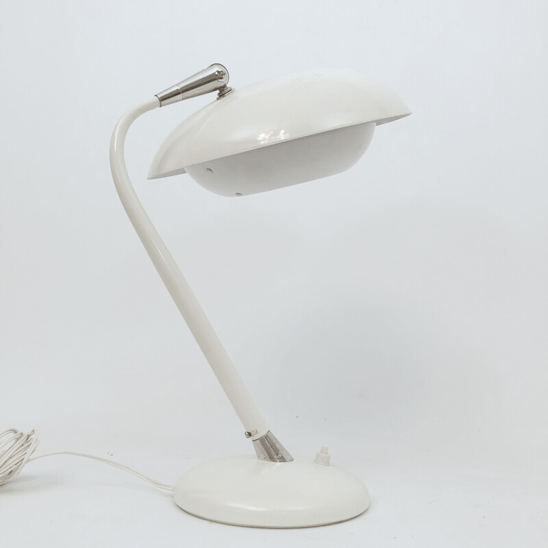 Vintage white table lamp by Stilnovo, Italy 1950