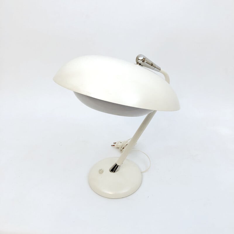 Vintage white table lamp by Stilnovo, Italy 1950