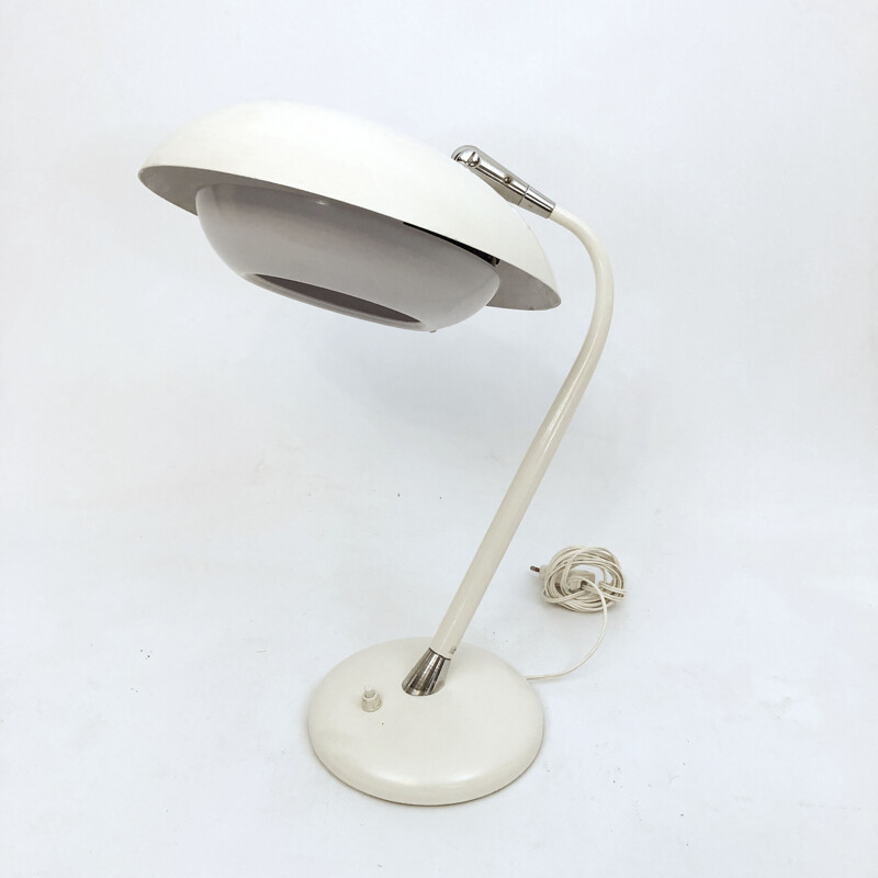 Vintage white table lamp by Stilnovo, Italy 1950