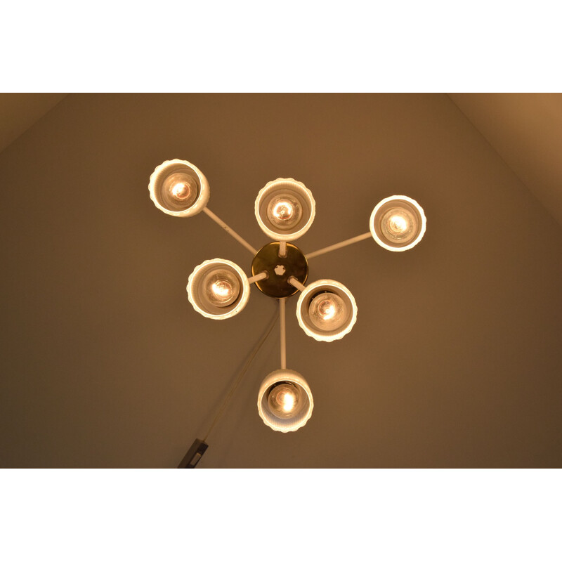 Mid-century chandelier by Instala Jilove u Decina, Czechoslovakia 1970s