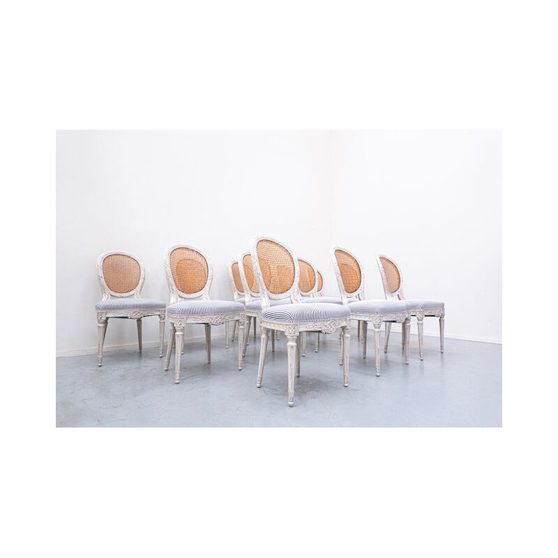 Conjunto de 12 cadeiras de vindima, Bélgica