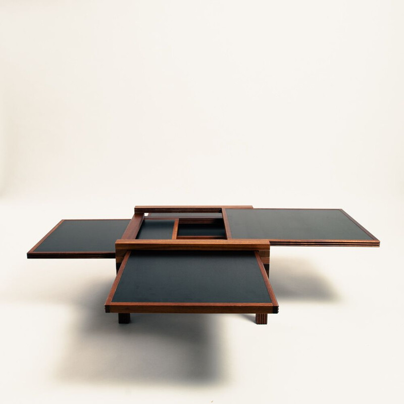 Vintage Hexa coffee table by Bernard Vuarnesson for Bellato, 1980s