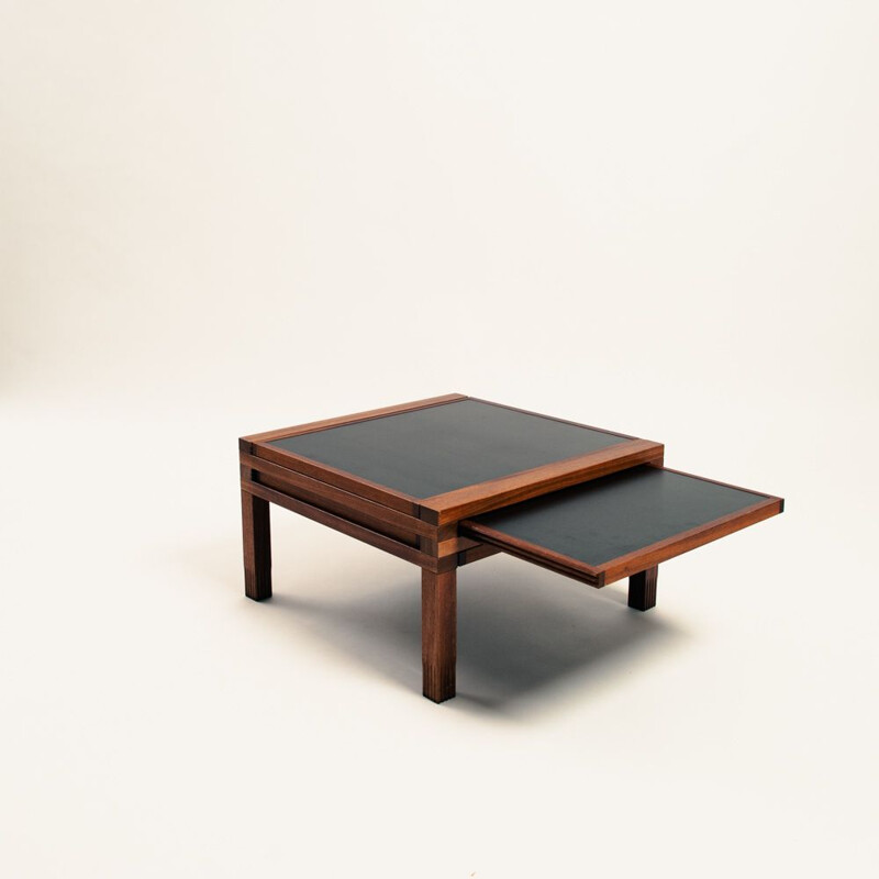 Table basse vintage Hexa par Bernard Vuarnesson pour Bellato, 1980