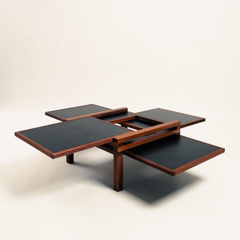 Vintage Hexa coffee table by Bernard Vuarnesson for Bellato, 1980s