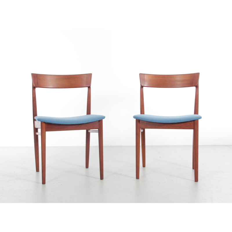 Coppia di sedie scandinave vintage in teak di Harry Rosengren Hansen per Brande Møbelindustri, 1960