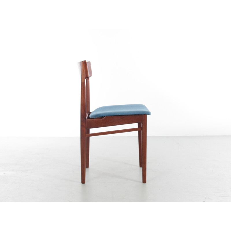 Pareja de sillas escandinavas vintage de teca de Harry Rosengren Hansen para Brande Møbelindustri, 1960