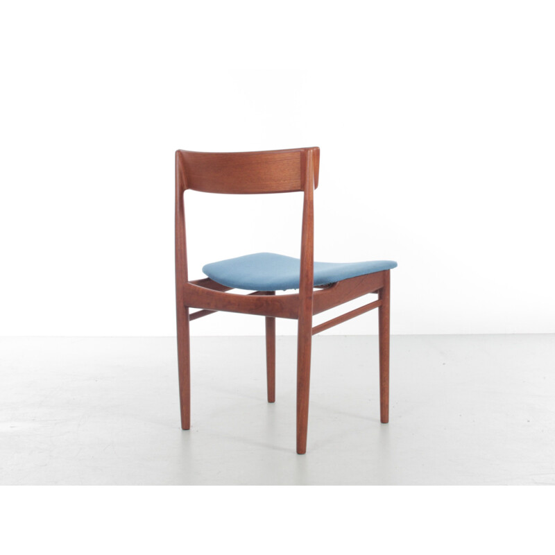Pareja de sillas escandinavas vintage de teca de Harry Rosengren Hansen para Brande Møbelindustri, 1960