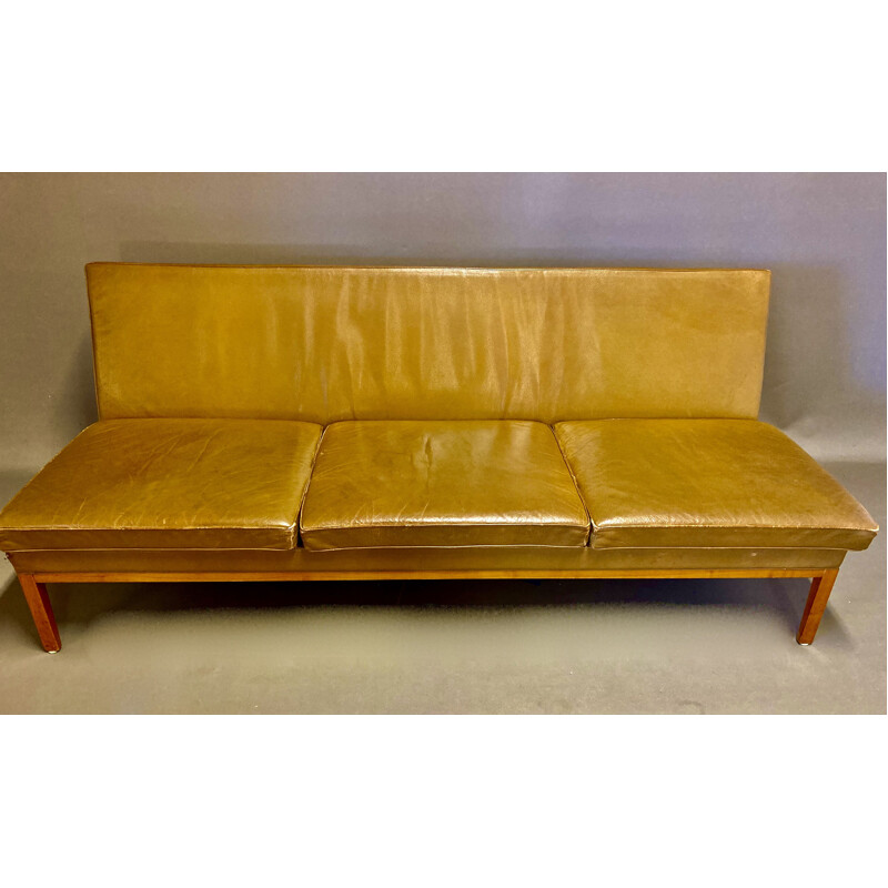 Vintage leather sofa by Rudolf B. Glatzel for Kill International, 1960