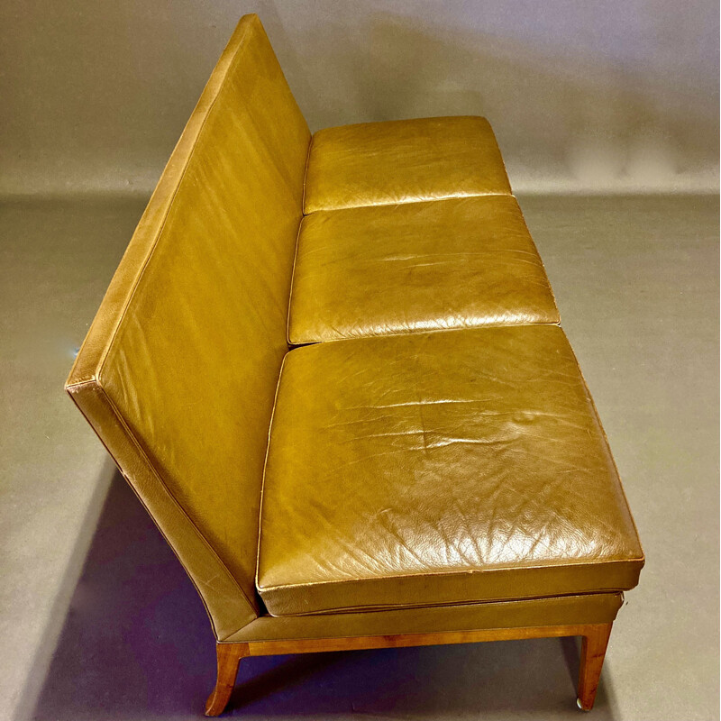 Canapé vintage en cuir par Rudolf B. Glatzel pour Kill International, 1960