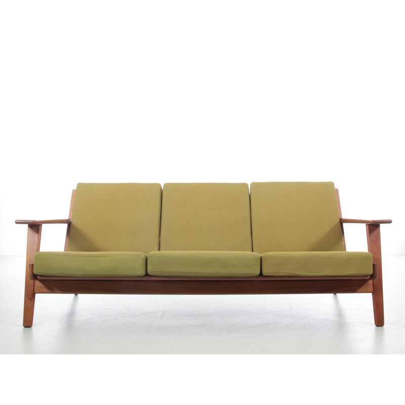 Scandinavian vintage teak sofa by Hans Wegner for Getama