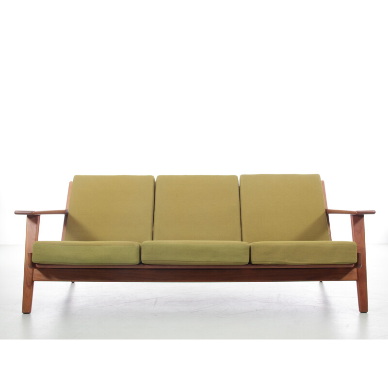 Skandinavisches Vintage-Sofa aus Teakholz von Hans Wegner für Getama