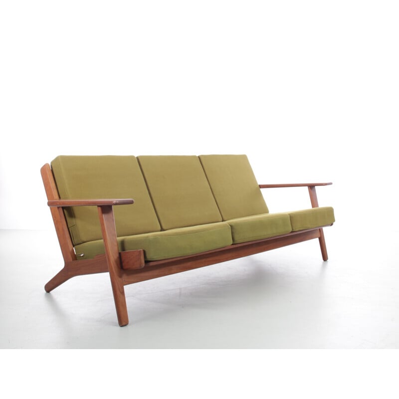 Canapé scandinave vintage en teck par Hans Wegner pour Getama