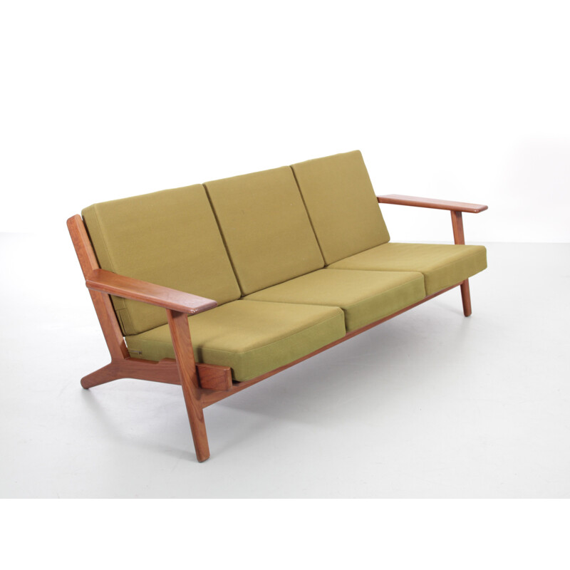 Skandinavisches Vintage-Sofa aus Teakholz von Hans Wegner für Getama