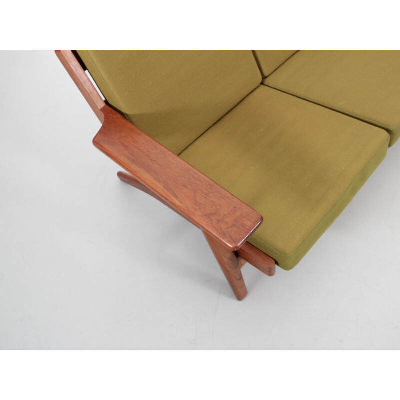 Scandinavian vintage teak sofa by Hans Wegner for Getama