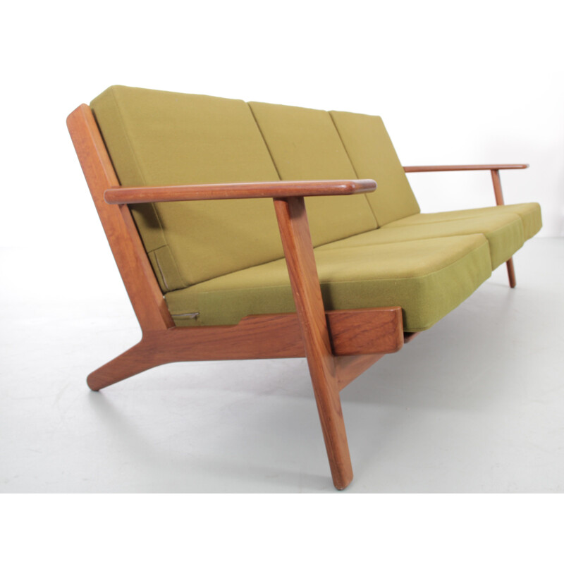 Skandinavisches Vintage-Sofa aus Teakholz von Hans Wegner für Getama
