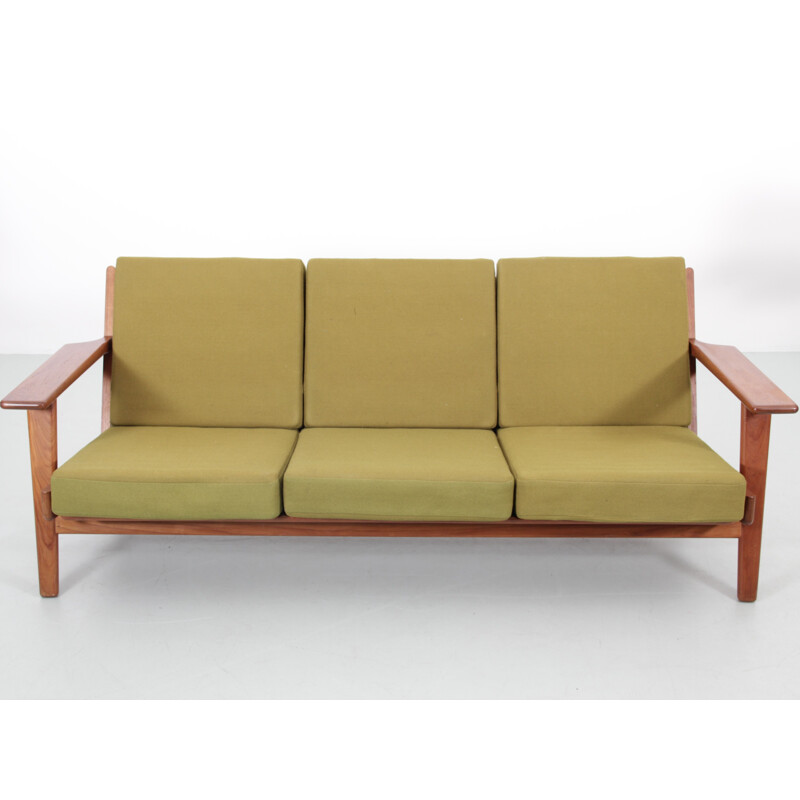 Scandinavian vintage teak sofa by Hans Wegner for Getama