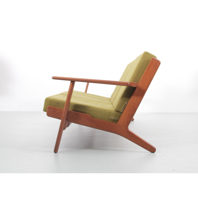 Skandinavisches Vintage-Sofa aus Teakholz von Hans Wegner für Getama