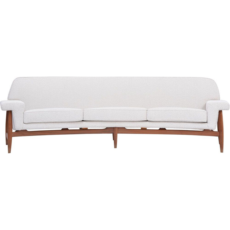 White mid century sofa by Johannes Andersen for Trensum, 1958