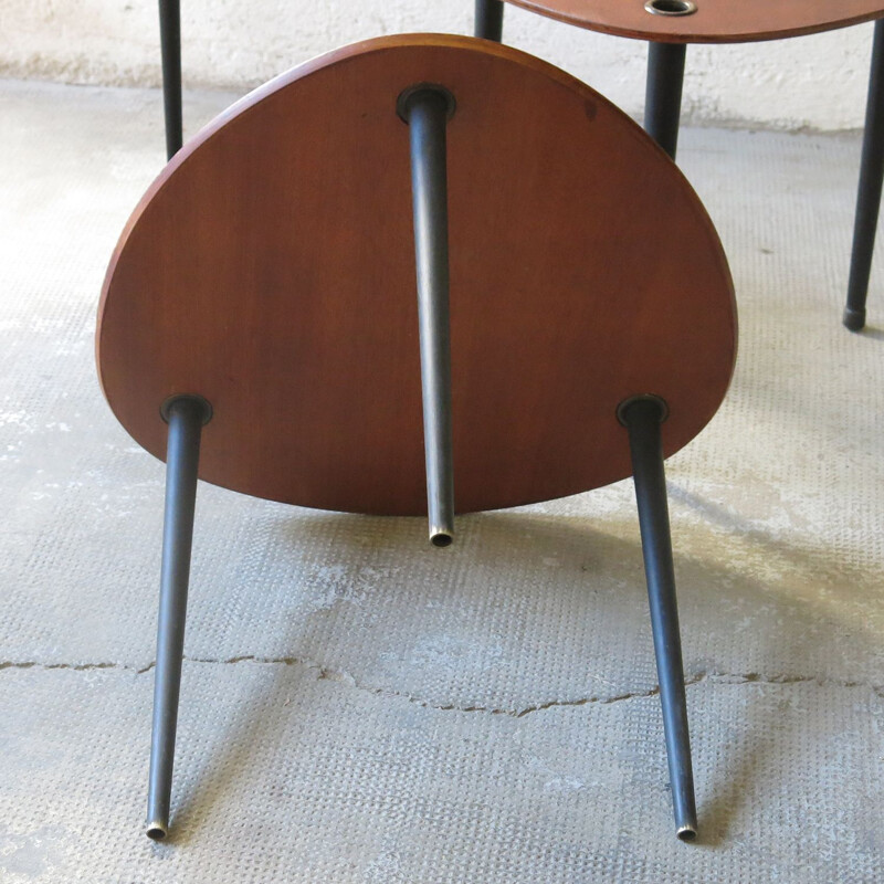 Partroy vintage nesting tables by Pierre Cruège, 1950