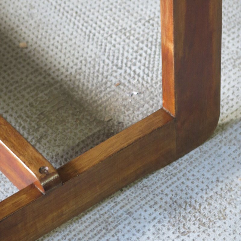 Scandinavian vintage coffee table in oakwood stained wood