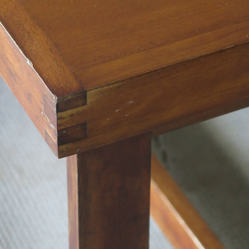 Table basse scandinave vintage en bois teinte chêne