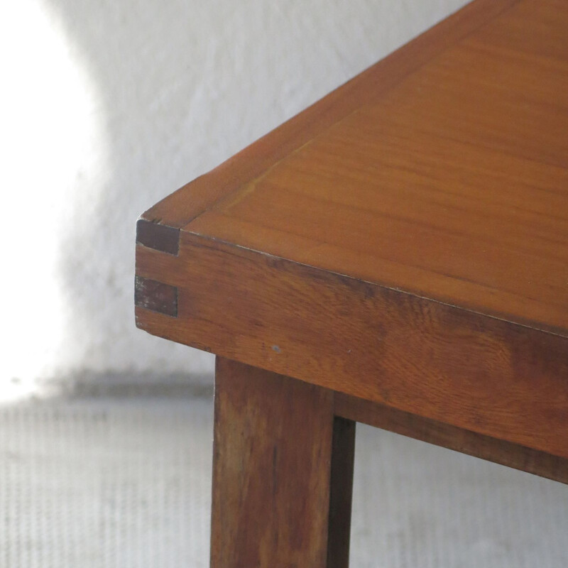 Scandinavian vintage coffee table in oakwood stained wood
