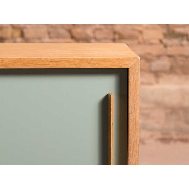 Vintage blue oakwood sideboard