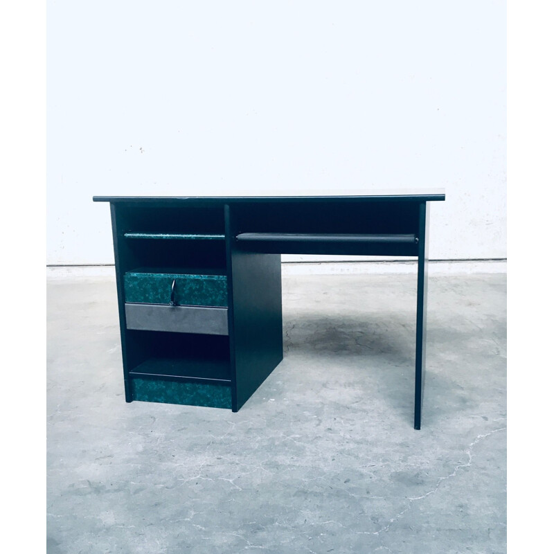 Vintage Memphis computer desk by Gautier, France 1985