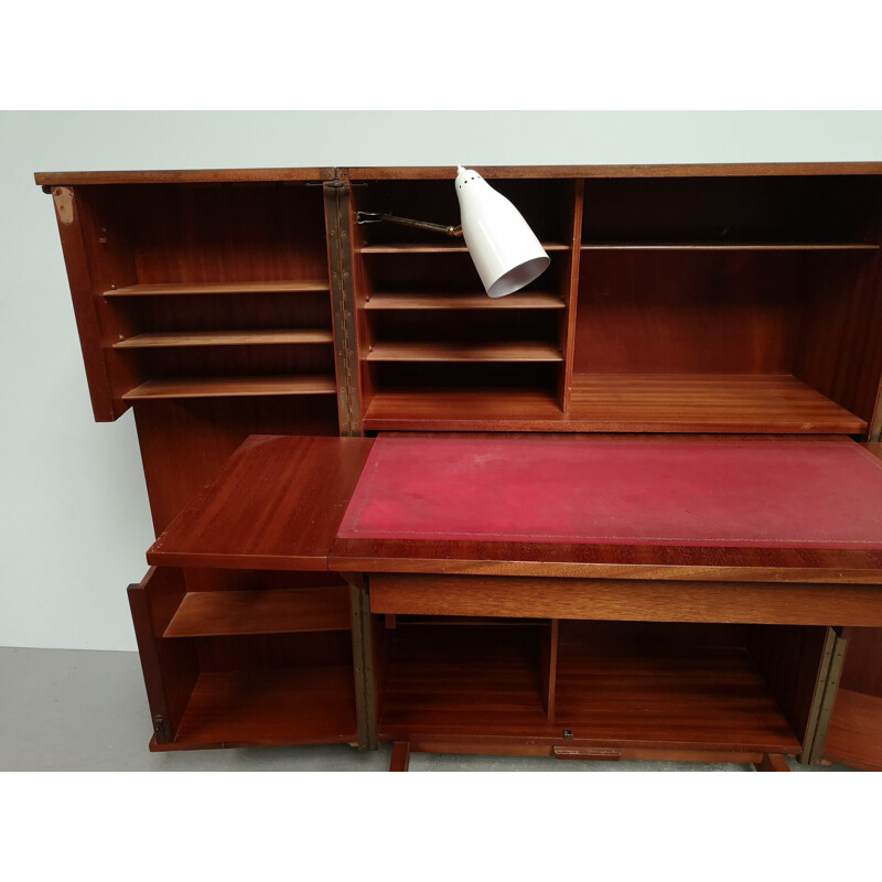 Vintage teak box desk