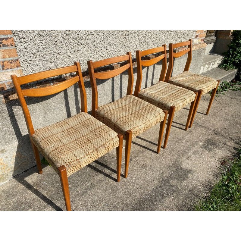 Set of 4 Scandinavian vintage chairs, 1960